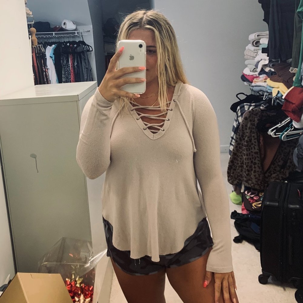 American Eagle Soft and Sexy Plush  Pink Hoodie